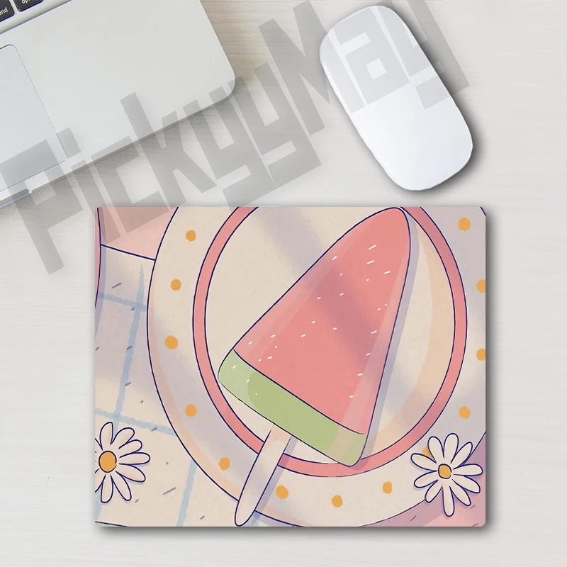 Маленький розовый коврик для мыши, милый Настольный коврик для мыши, нескользящий Настольный коврик для ноутбука, игровые милые аксессуары, коврик, подарки, 18x22 см 20x25 см