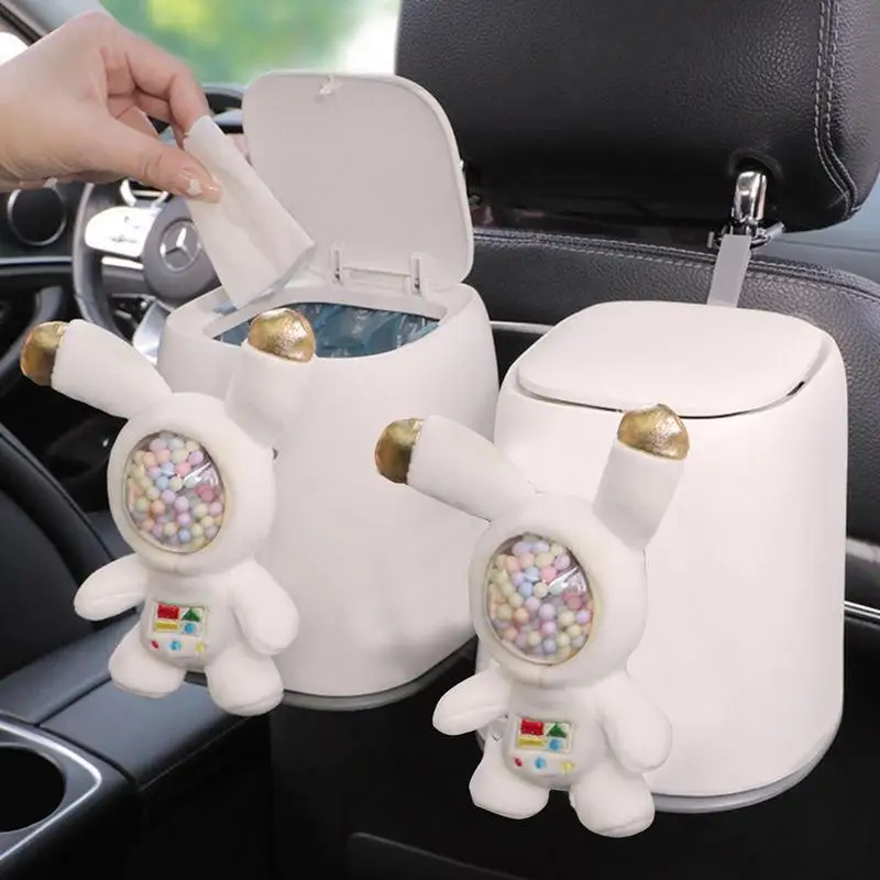 

Портативная подвесная мини-мусорная корзина для автомобиля, двухслойная грязеустойчивая Автомобильная мусорная корзина для заднего сиденья, мусорная корзина, автомобильные аксессуары