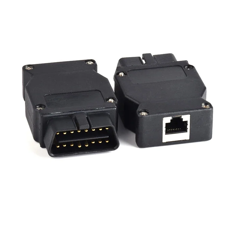 Фото 16-контактный адаптер OBDII Для BMW ENET Ethernet к ICOM программированию F-Series OBD2 16-контактный разъем для интерфейса BMW №3