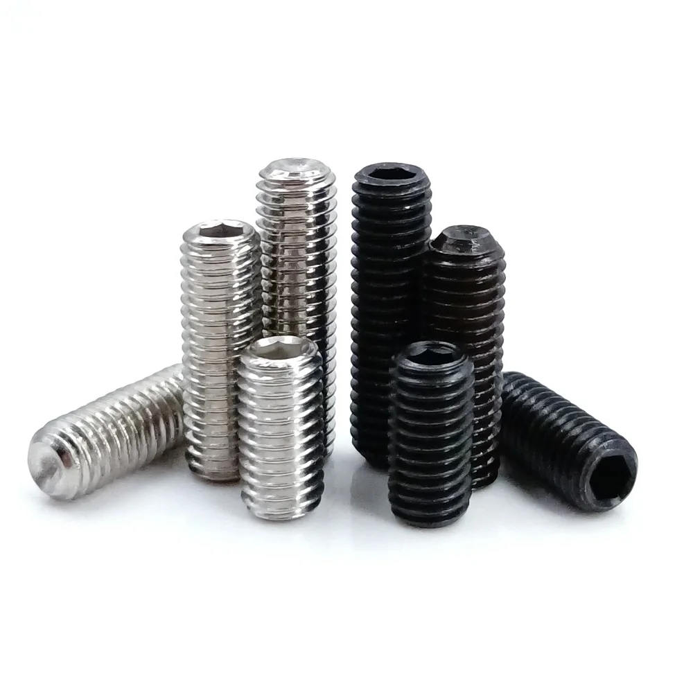 5-50 шт. DIN916 M1.6 M2 M2.5 M3 M4 M5 M6 M8 M10 Безголовый шестигранный винт из нержавеющей стали