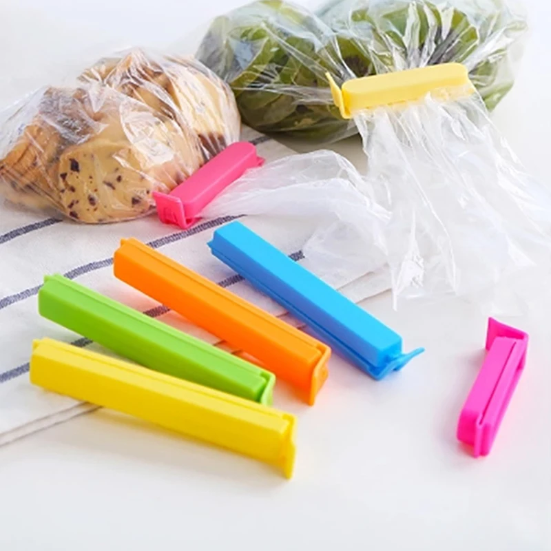 

5Pcs Portable New Kitchen Storage Food Snack Seal Sealing Bag Clips Sealer Clamp Plastic Tools For Home Accessories Wholesale
