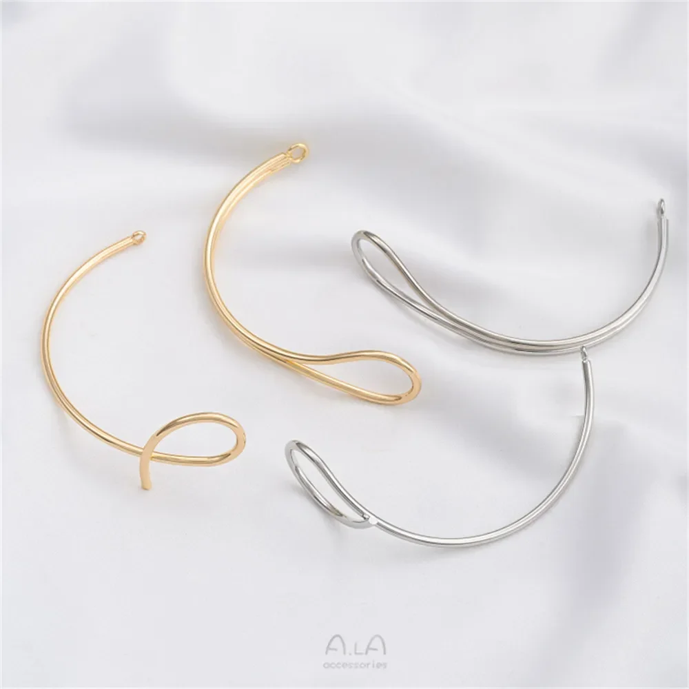 Полукруглый браслет 14-каратное золото аксессуары ручная работа сделай сам