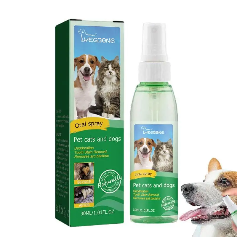

Dental Spray For Pets Dog Teeth Cleaning Spray 30ml Dog Teeth Cleaning Teeth Clean Supports Gum Health Dog Water Additive Dental