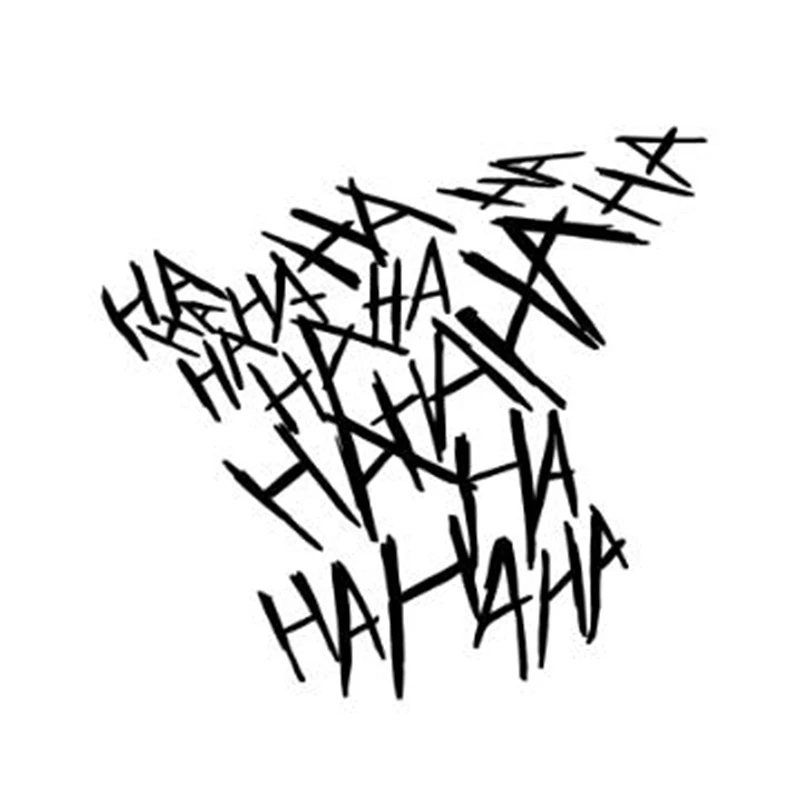 

Наклейки на автомобиль, Декор, наклейки на мотоцикл, интересный текст Hahaha, декоративные аксессуары, креативный солнцезащитный водонепрониц...