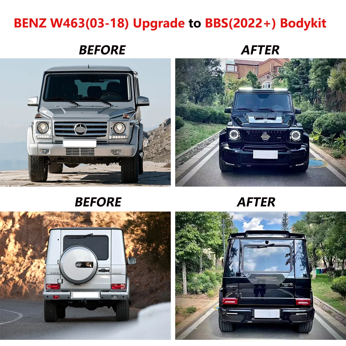 Tiges tiges Benz G Class Old W463 Upgrade-Außen-karosseries-Kit Auf W464 Bra-Bus-стильная техника для Mercedes klассе
