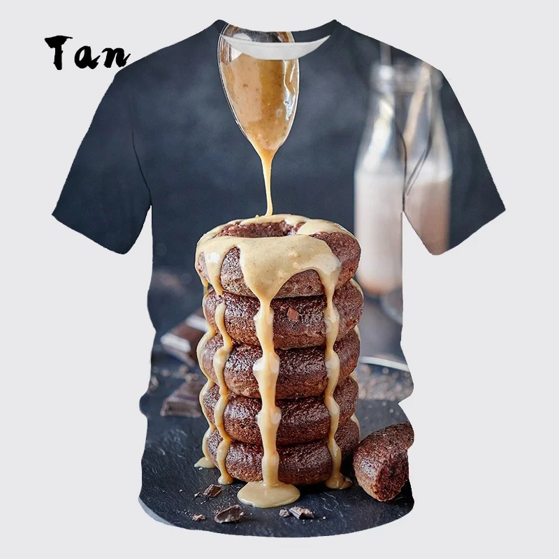 Футболка с коротким рукавом и круглым вырезом для мужчин женщин