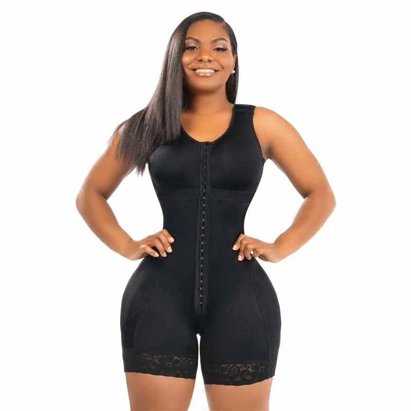 Stage 2 Faja With Bra Butt Lifter Adjustable Front Closure Body Shaper