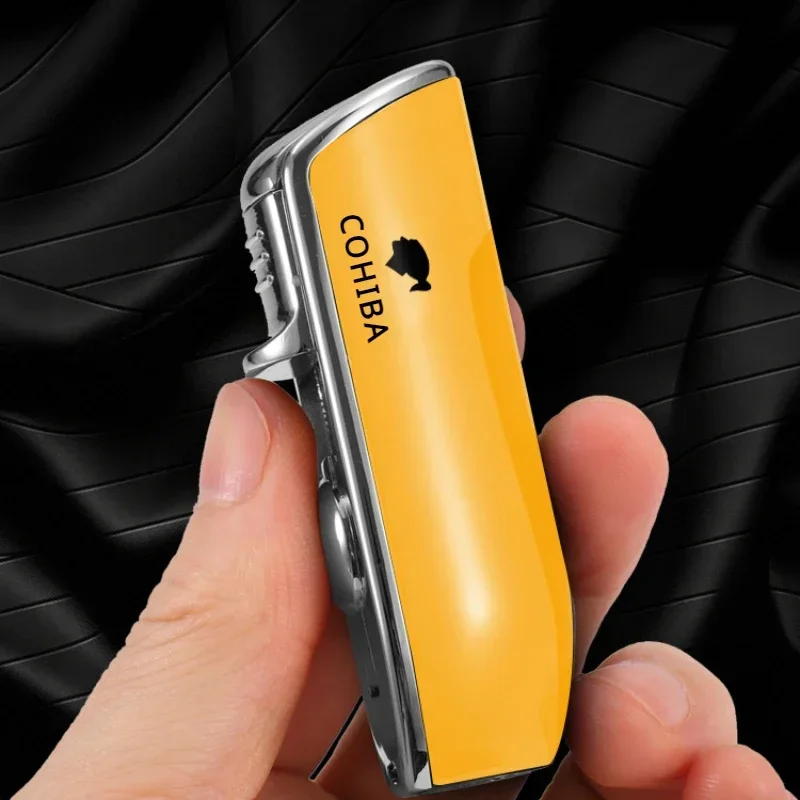 COHIBA портативная уличная металлическая ветрозащитная бутановая газовая