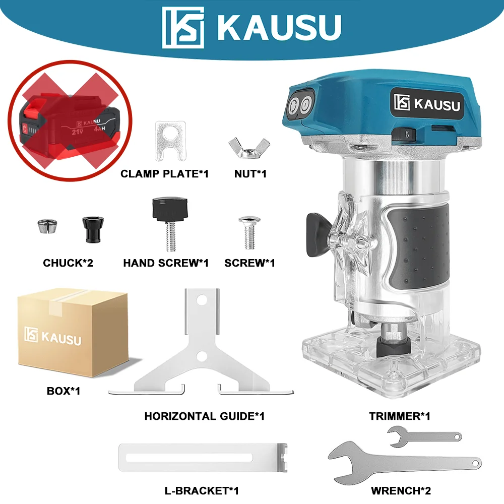 

Бесщеточный фрезерный станок KAUSU для Makita 18В
