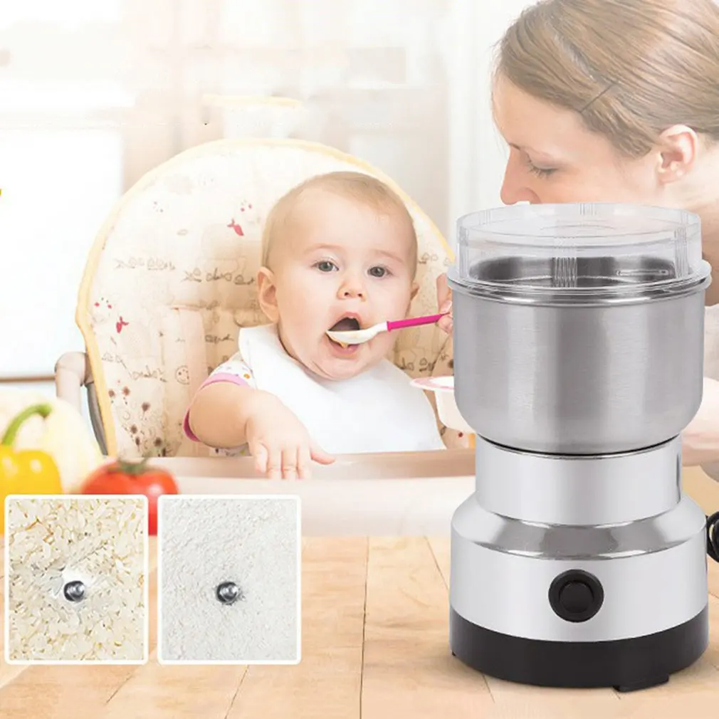 

Premium 220V Electric Stainless Steel Household Grinding Milling Machine Coffee Bean Grinder Home Tool For Seed Nut