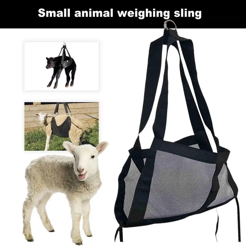 

Calf Sling For Weighing Calf Scale Hanging Weight Scale Sling Adjustable Livestock Harness Sling For Lambs Goats Baby Alpacas