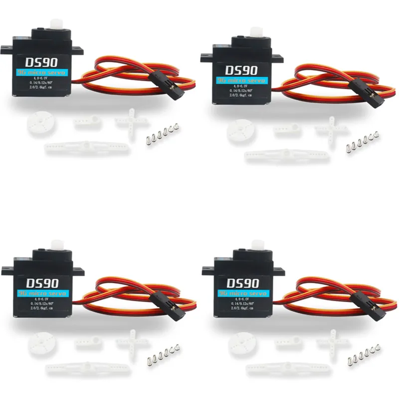 

4 шт. Bcato DS90 9g цифровой микро сервопривод 2,4 Кг высокий крутящий момент для Rc автомобиля/самолета/модели робота