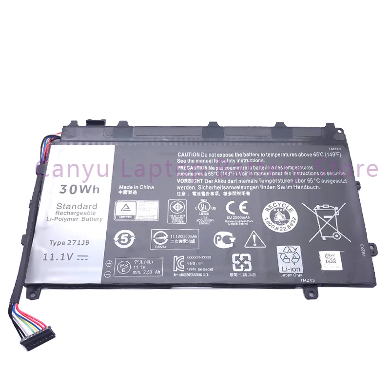 

Новый аккумулятор для ноутбука 271J9 Latitude 13 7000 7350 GWV47 0GWV47 YX81V 11,1 V 30WH