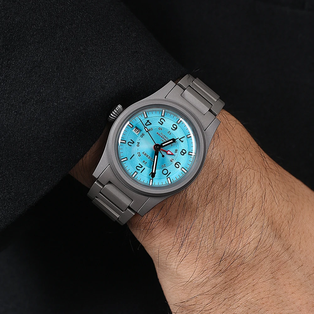 Boderry LANDMASTER GMT полевые часы для мужчин титановые автоматические спортивные наручные часы для дайвинга 100 м водонепроницаемые (art.: 3920d455af558) - 3920d455af558