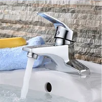 Jiejiate Basin and Bathroom Faucet Faucet Double Basin Hole Hot Hot Vanity Basin Cold Faucet and Double Wash Cold Faucet