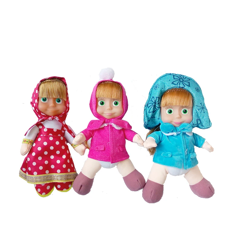 30cm Little Red Riding Hood Cartoon Girl Doll Fairy Princess Big Eyes Ethnic Stuffed Plush Doll Kids Baby Children Birthday Gift