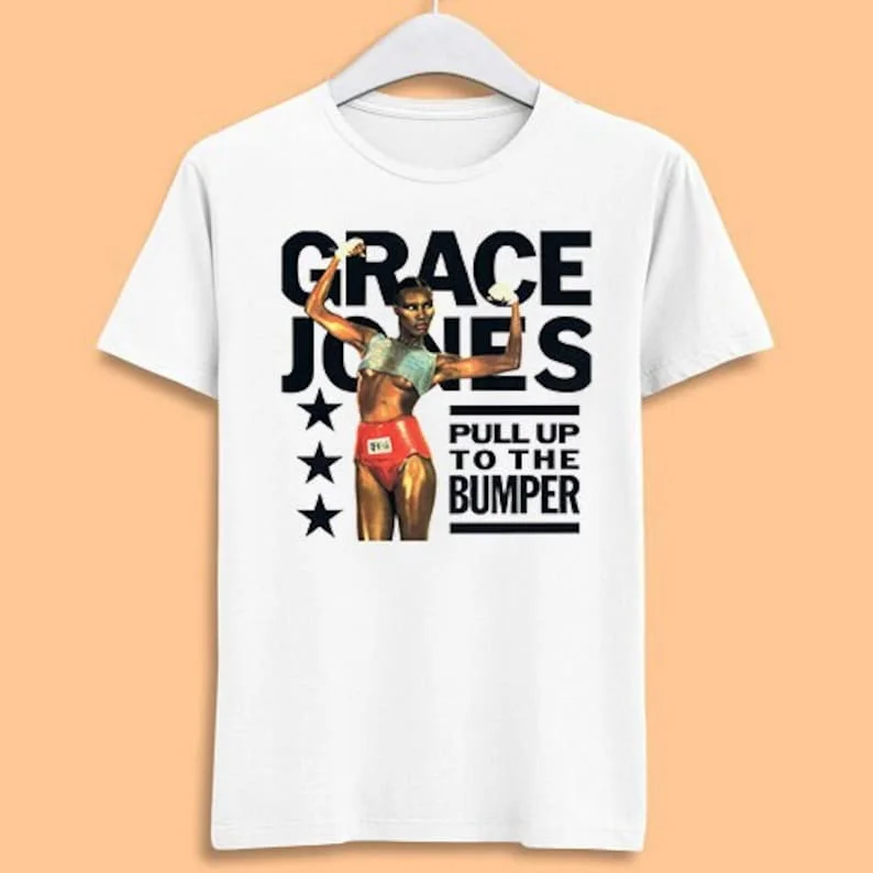 Grace Jones Потяните вверх к бамперу виниловый чехол унисекс подарок для взрослых