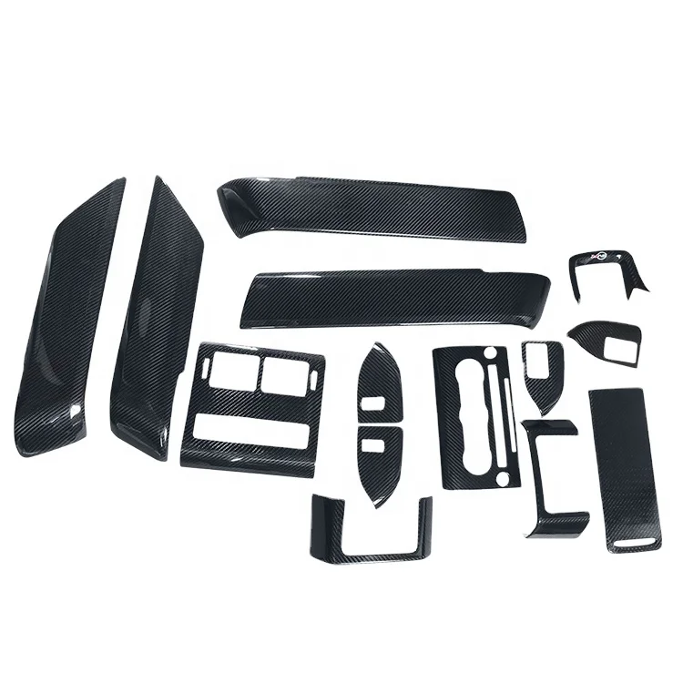 

14pcs High quality Car Accessories Interior Decoration Used Car Full Carbon Interior kits For Land Rover Ranger Rover 2014-2017