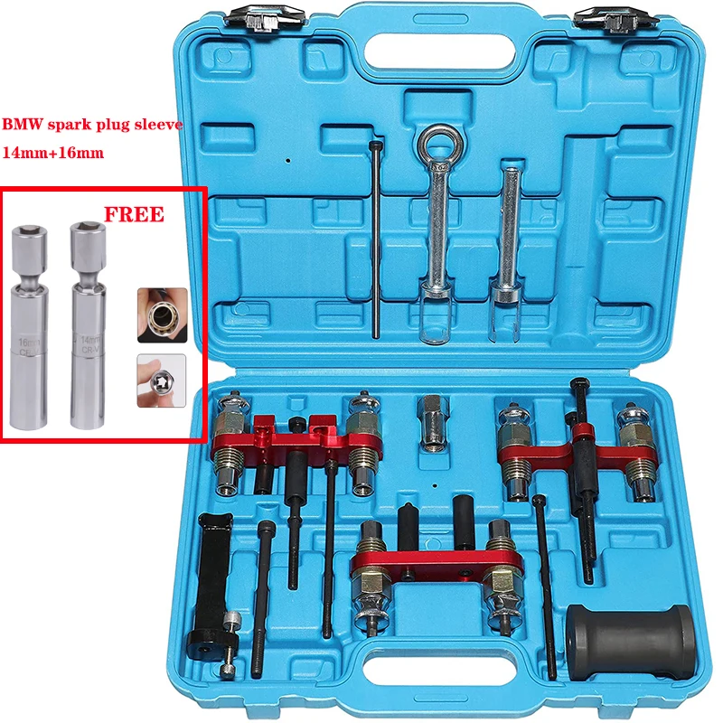 Комплект инструментов для установки инжектора топлива для BMW N20 N43 N47 N53 N54 N55 N57 N63 S63 Mercedes Benz M133 M152 M157 M276 M278 M271 Комплект инструментов для установки инжектора топлива для BMW N20 N43 N47 N53 N54 N55 N57 N63 S63 Mercedes Benz M133 M152 M157 M276 M278 M271