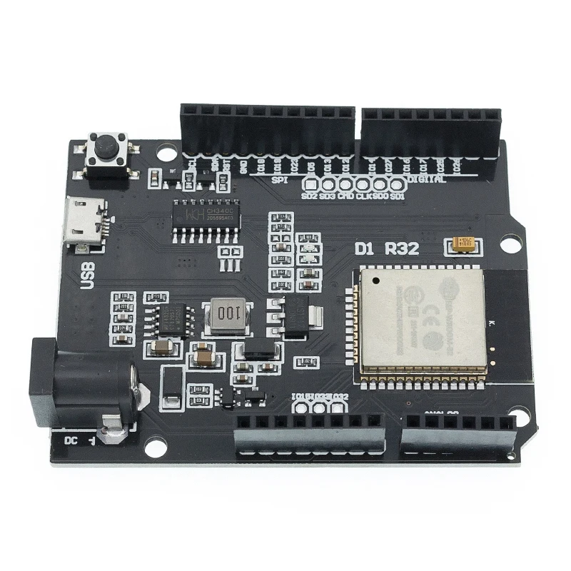 Плата разработки ESP32 D1R32 Модуль Wi-Fi и Bluetooth 4 МБ Flash совместимая с Arduino