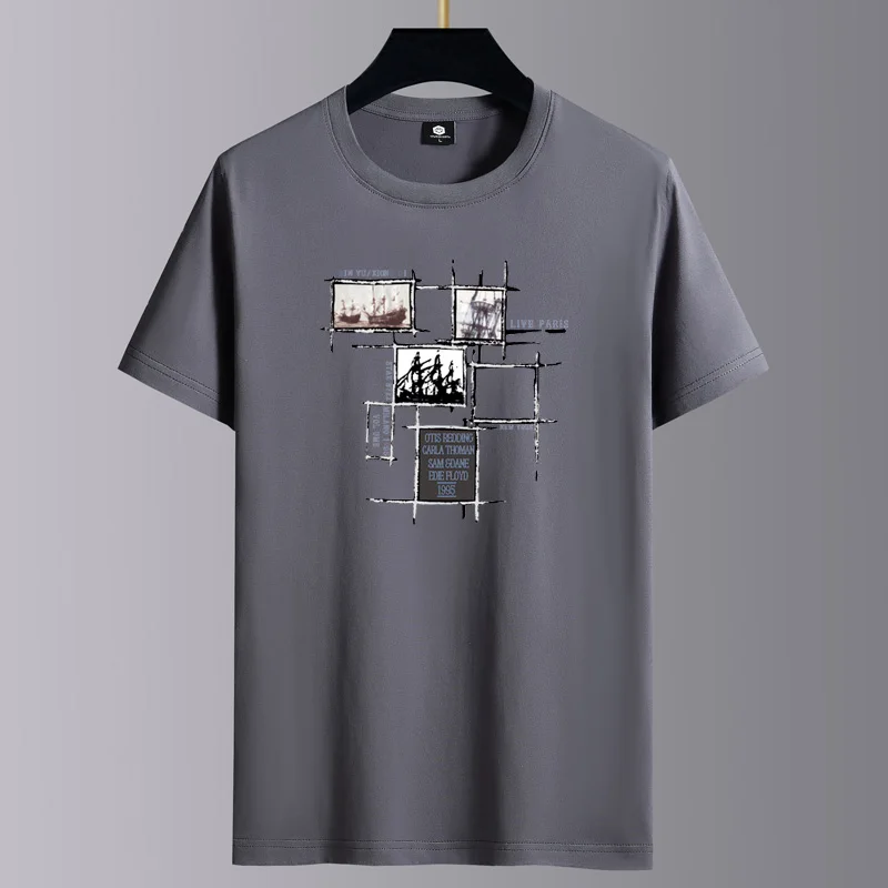 

2023 Summer New 100% Cotton Men Women T Shirt Men Causal Short-sleeved O-neck Basic T-shirt Male High Quality Classical Tops B58