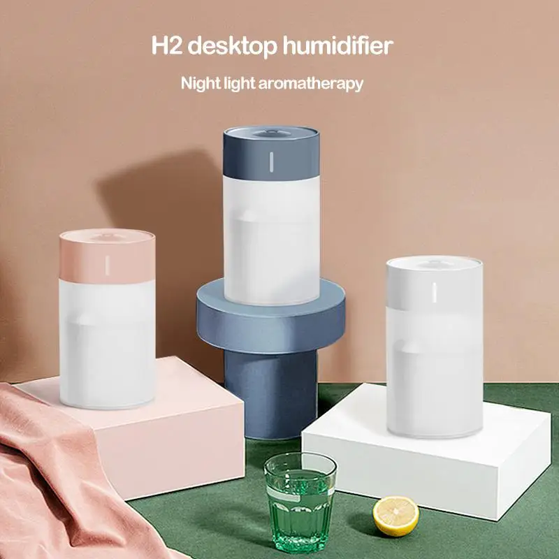 

2022 Mini Air Humidifier USB UltrasonicEssential Oil Diffuser Home Bedroom Desktop Large Capacity Atomizer Car Aroma Diffuser