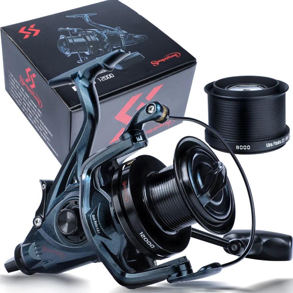 

Sougayilang 9000-12000 Full Metal Spool Jigging Trolling Long Shot Casting and Salt Water Surf Big Sea Spinning Fishing Reel