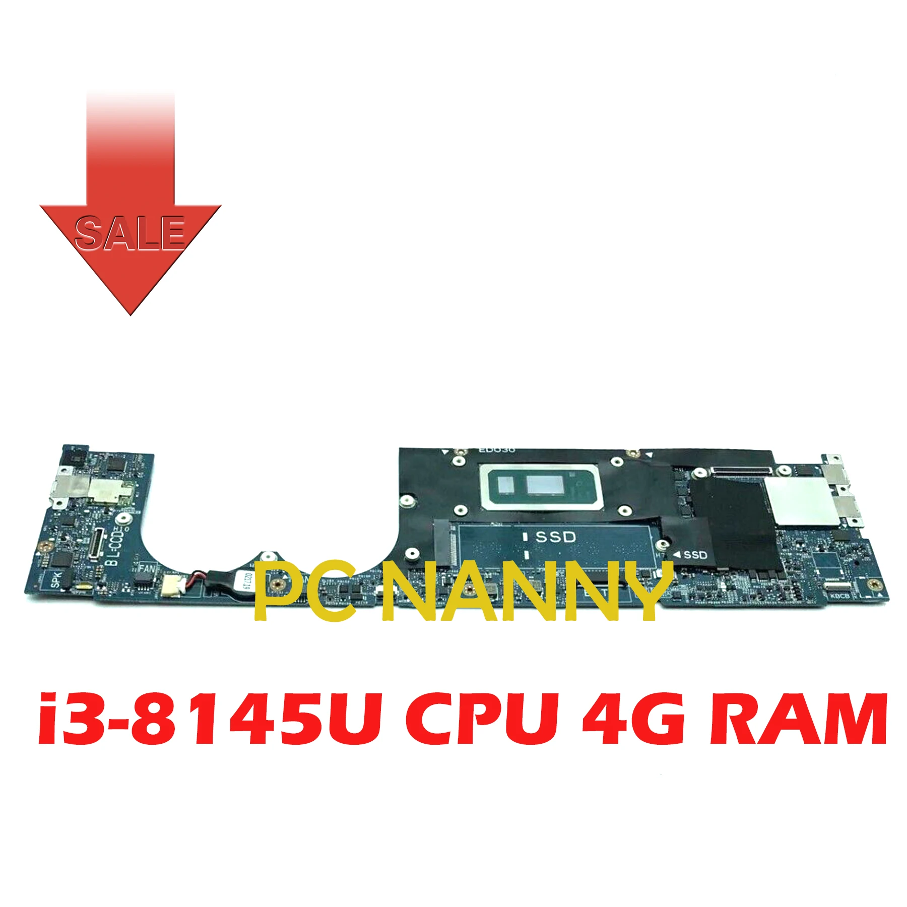 Материнская плата PCNANNY для ноутбука DELL XPS 13 9380, семейная плата, 0HX6FM HX6FM i3-8145U, ЦП, 4 Гб ОЗУ