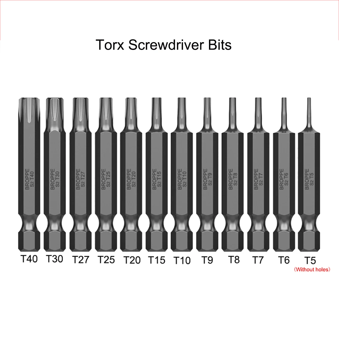 

12Pcs Length 50mm Torx Screwdriver Bits for Electric Drill 6.35mm Shank Diameter Magnetic S2 Steel Tools Parts