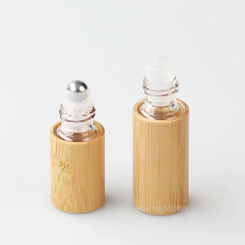 Бамбуковая рулонная бутылка 1-10 мл деревянная бутылка-ролик эфирное масло блеск