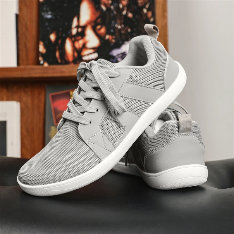 Обувь для босиком с широким носком прогулок пеших женские и мужские кроссовки