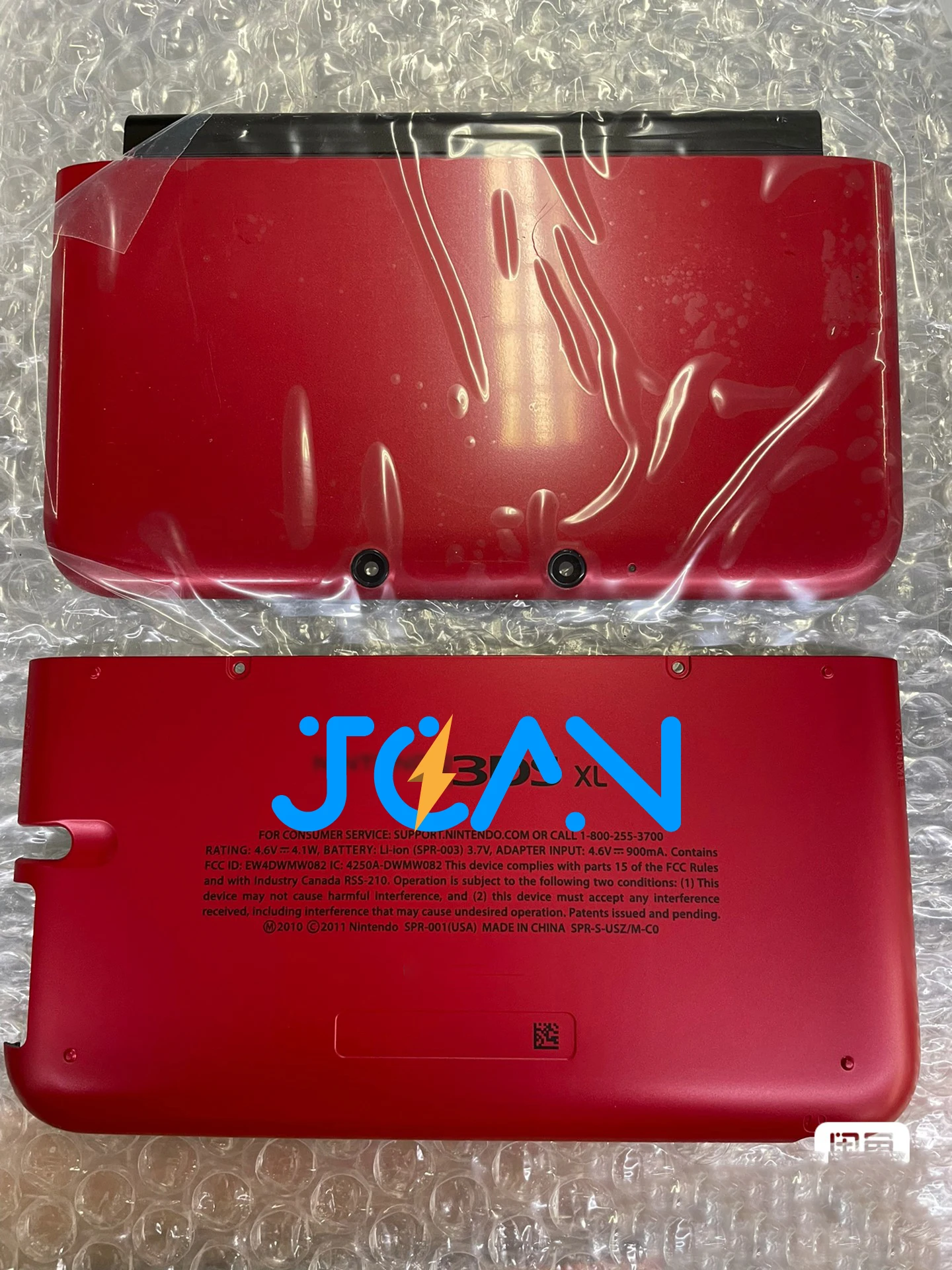 Carcasa frontal y trasera para 3dsxl LL 3DS LL, carcasa trasera para batería, 4 colores A + D, Original, nuevo