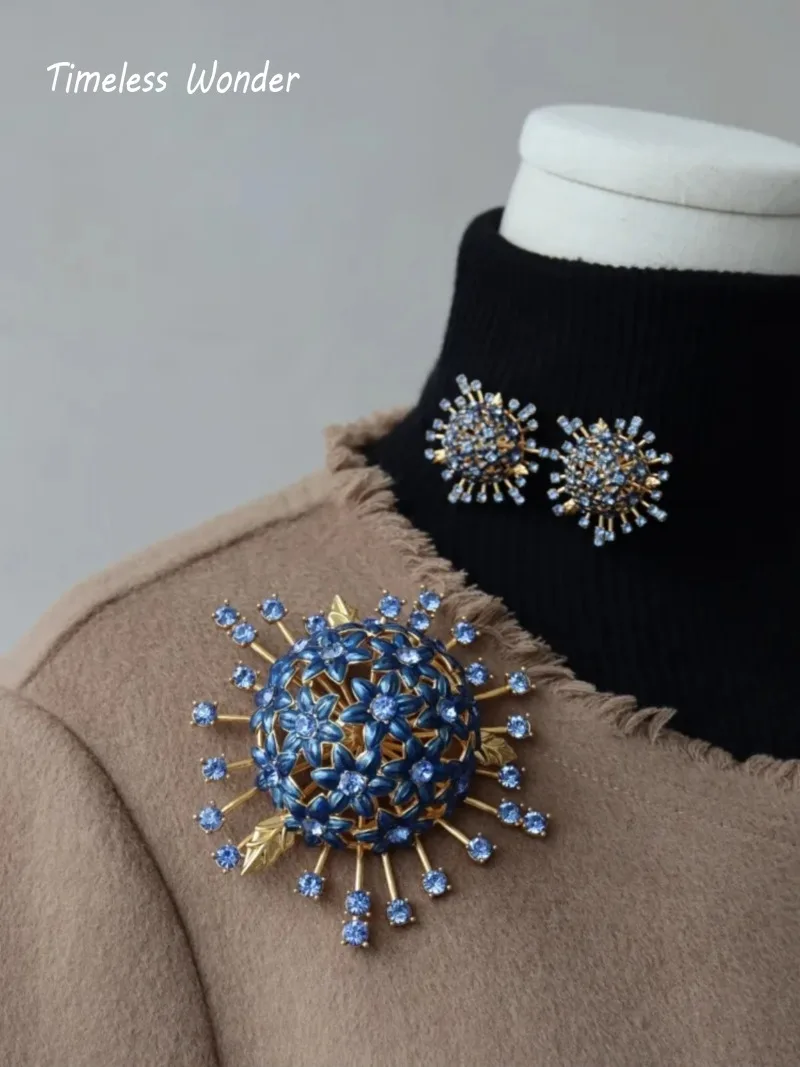 Женская Брошь в виде фейерверка с эмалью