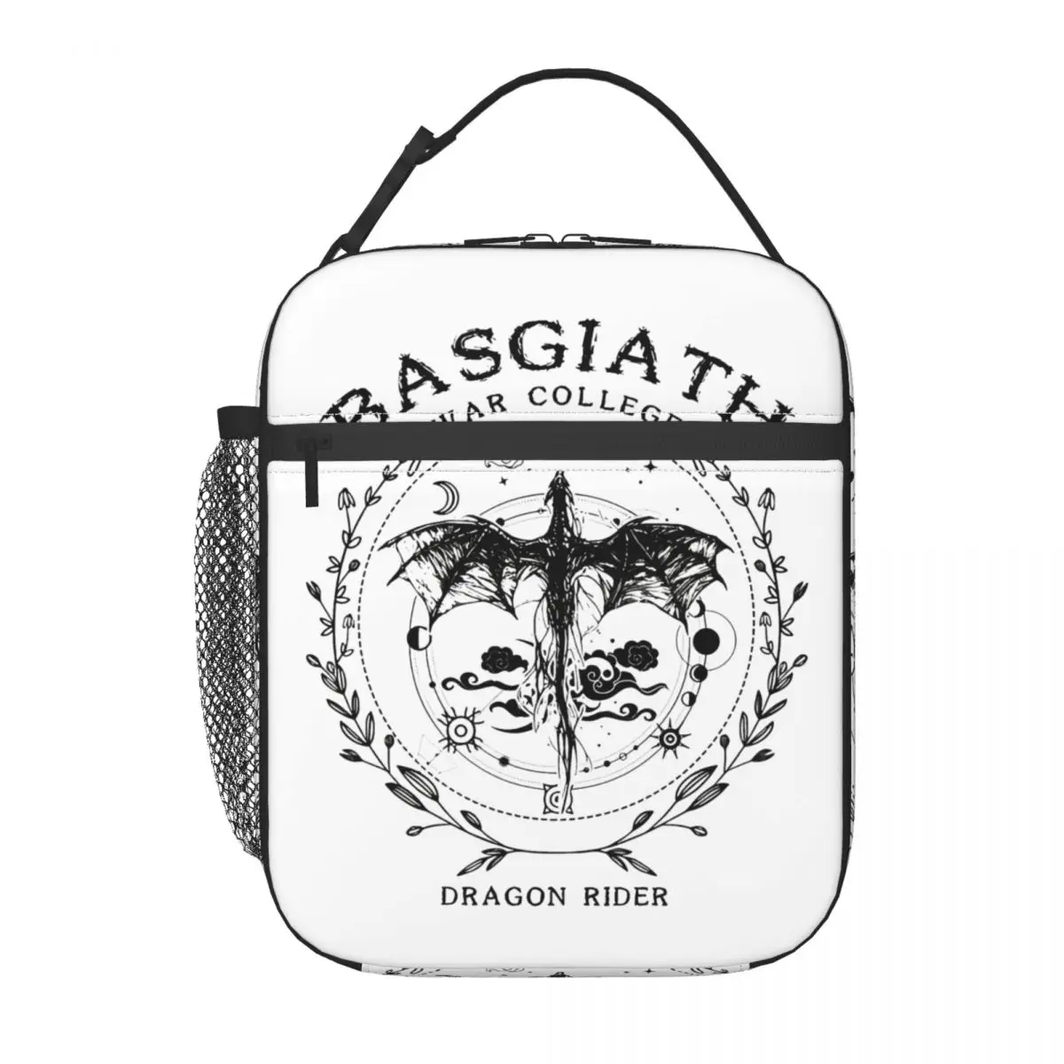 Изолированная ланч-сумка с изображением четвертого крыла Basgiath War College Merch