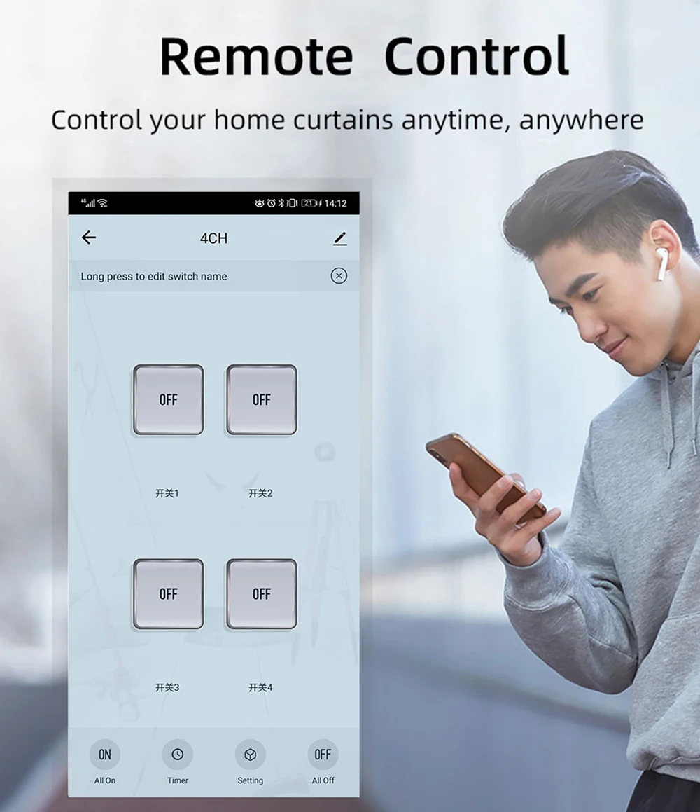 Фото Модуль реле Tuya 4CH Zigbee, USB 5В, AC 85-250В, сухой контакт, 4 канала, контроллер на DIN-рейку, шлюз для системы умного дома №3