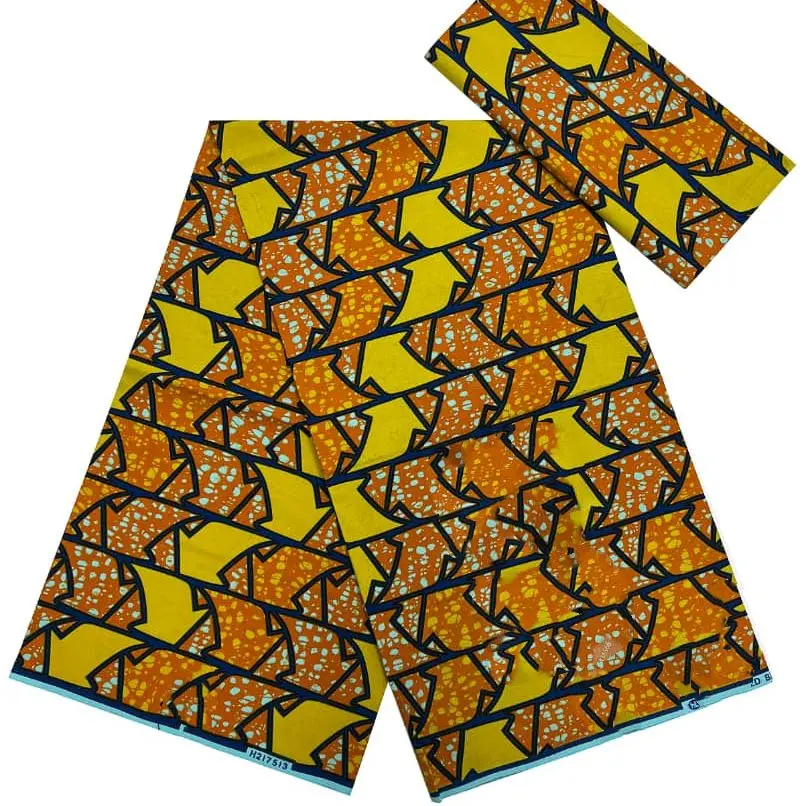 

100%Cotton Real African Wax Prints Fabric For Sewing Veritable Original Wax Nigerian Dutch Dye Block Fabrics Textile For Dresses