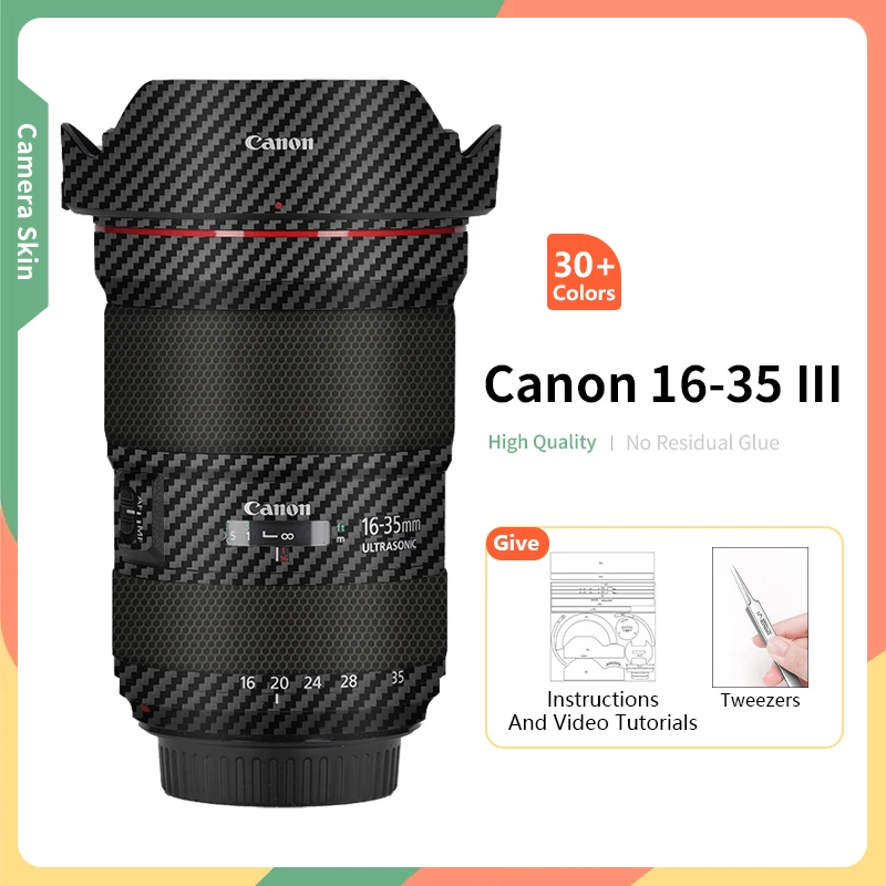 

For Canon 16 35mm Skin EF 16-35mm f/2.8L III USM Lens Skin Anti-Scratch Protective Sticker Wrap Skin Circuit Line Gold Colors