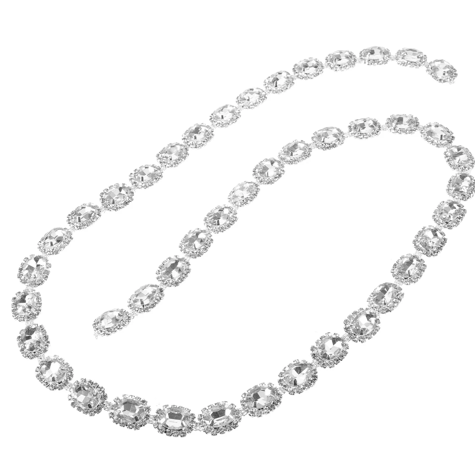 

Dress Decoration Clothes Rhinestone Chain Jewels Crafts Fringe Belt Crystal Trim