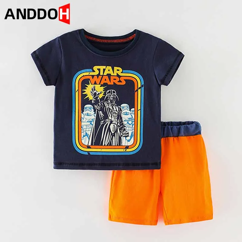 

2T-7T Child Sweatshirt Children's Casual Clothing Boys Cotton Short Sleeve And Shorts Kids Two-piece Clothes Christmas Pajamas