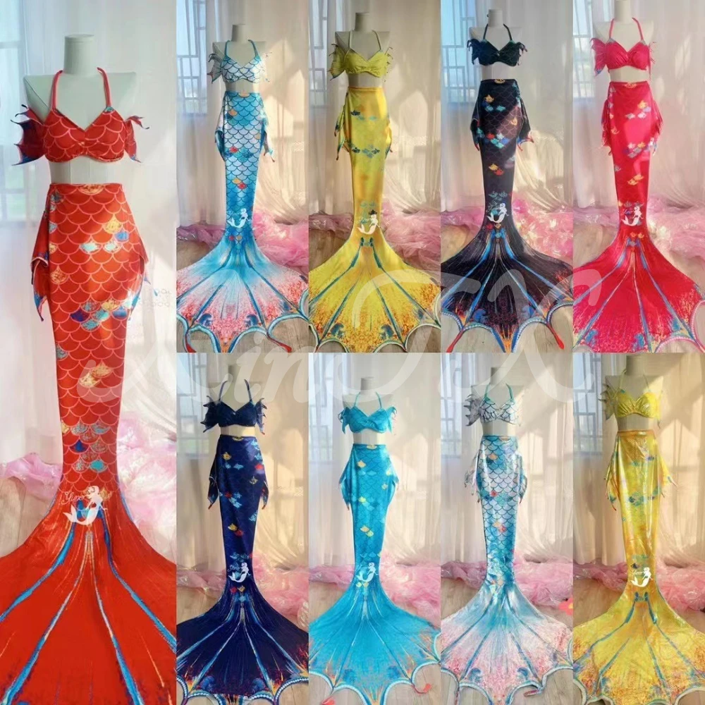 

Женский хвост Русалочки, большой хвост для плавания и дайвинга, моноласт, подходит для пляжа и дайвинга