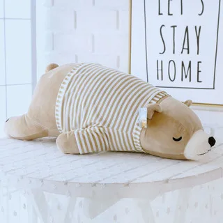

Плюшевый медведь Zqswkl 35/50/60/70 см, спящие куклы для девочек, длинная подушка, подарок на день рождения, детские игрушки, большие набивные животн...