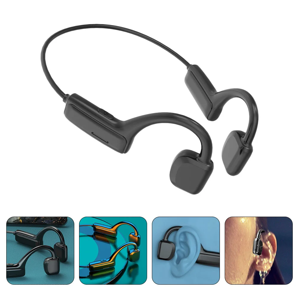 

Ear Non Hanging Bone Conduction Earphones Headset Handsfree Mini Headphones