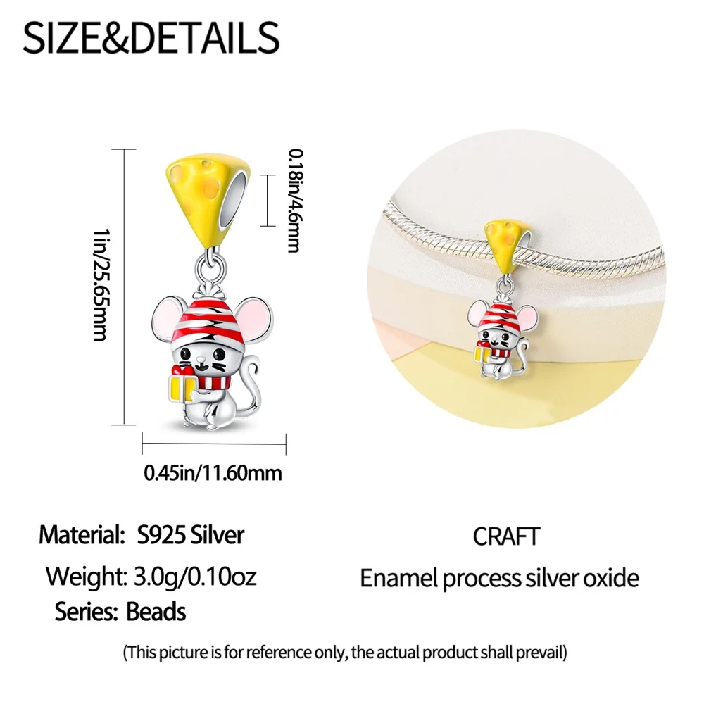 Подвеска из стерлингового серебра 925 пробы с изображением белки равлика пчелы