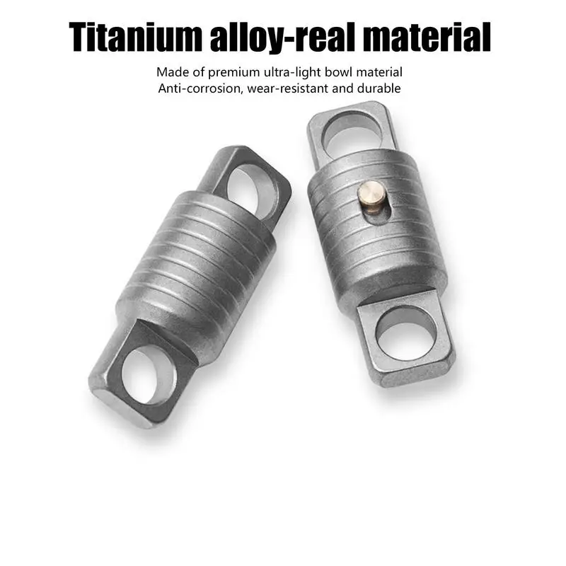 Титановый быстросъемный брелок для ключей сверхмощный двухсторонний