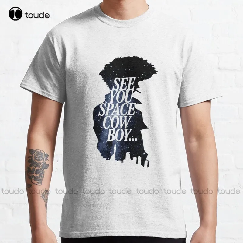 

Новинка, Классическая футболка See You Spacecowboy, футболки для спортзала для мужчин и женщин, мужская белая футболка унисекс