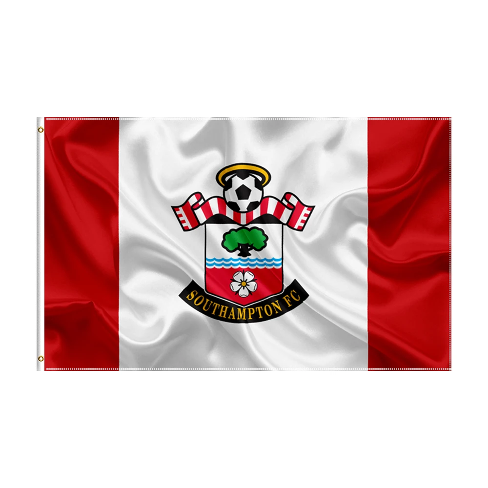 

3x5 Ft Southampton F.C. Flag Polyester Printed Football Team Banner For Decor