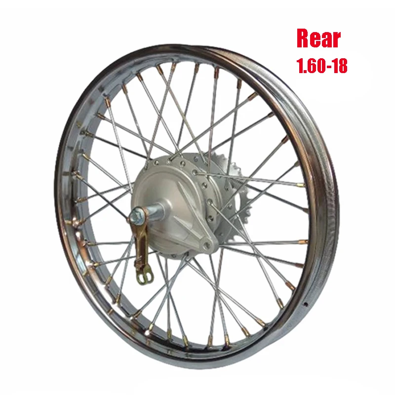 Фото Декоративный обод колеса для мотоциклов Honda, Dayun, Jialing, Lifan, KTM, Loncin для модифицированных мотоциклов 125-250 куб. см, хромированный/черный. №2