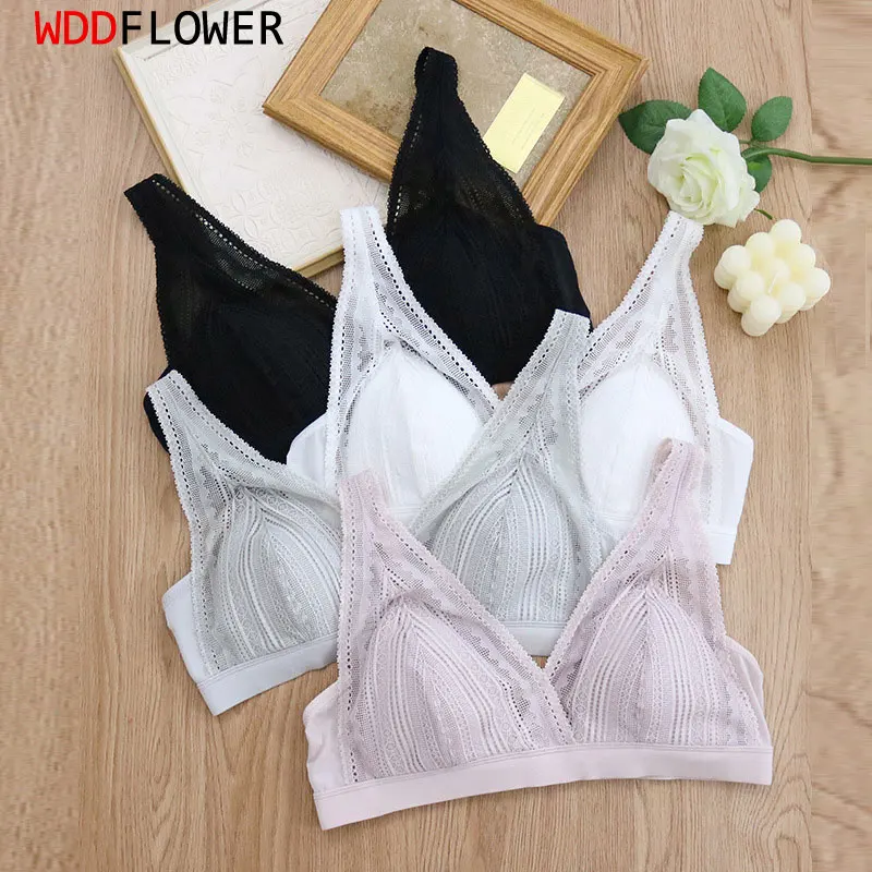

Женский тонкий бюстгальтер без косточек, с тонкой подкладкой из 100% шелка тутового шелкопряда и кружевной поверхностью, без косточек, повседневная одежда, TA022