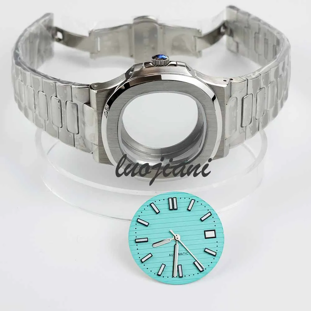 Корпуса часов 40 мм с ремешком для сапфировое стекло водонепроницаемое