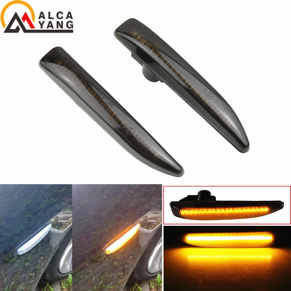 

1 Pair Dynamic Abmer LED Side Marker Lamp turn signal light For BMW 7 Series E65 E66 E67 2001-2008